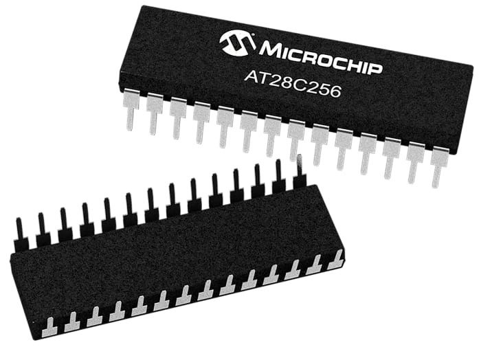 Microchip AT28C256-15PU, 256kbit Parallel EEPROM Memory, 150ns 28-Pin PDIP Serial-2 Wire