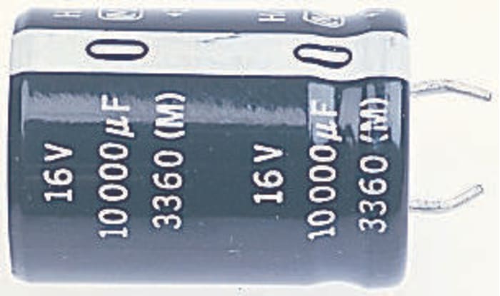 Panasonic 6800μF Electrolytic Aluminium Electrolytic Capacitor 35V dc, Through Hole - ECEC1VA682BJ