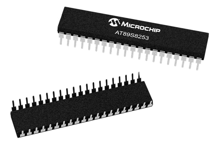 Microchip, 8bit 8051, AT89 Microcontroller, 24MHz, 12 kB Flash, 40-Pin PDIP