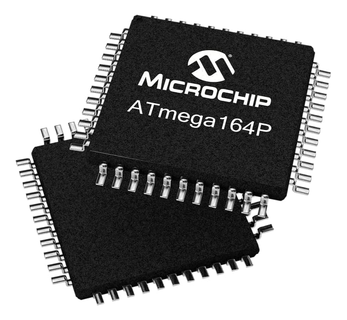 Microchip, 8bit AVR, ATmega Microcontroller, 16MHz, 16 kB Flash, 64-Pin TQFP