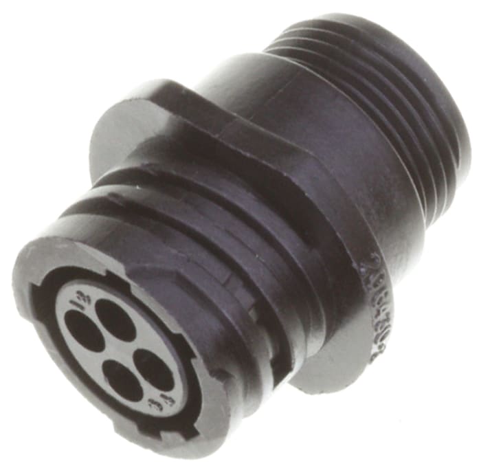 TE Connectivity Circular Connector, 4 Contacts, Cable Mount, Socket, Female, CPC Series 1 Series