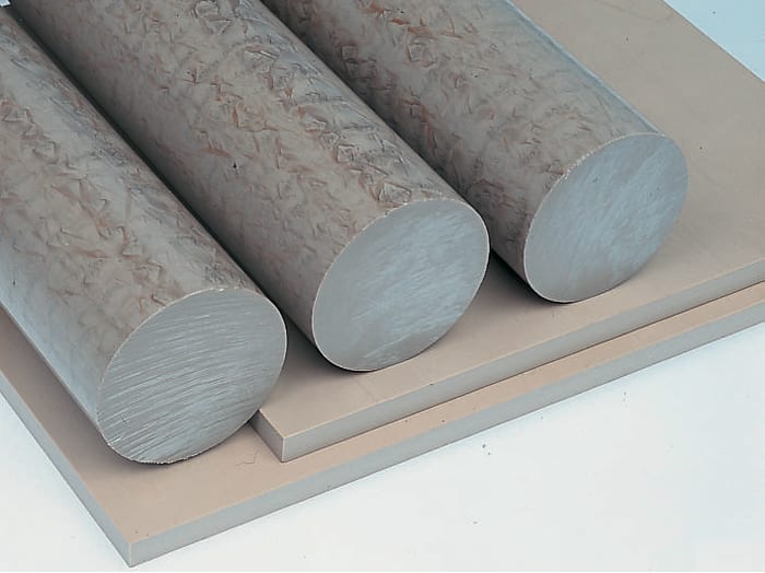 Tige en polyétheréthercétone (PEEK) Beige Dia. 45mm x 300mm
