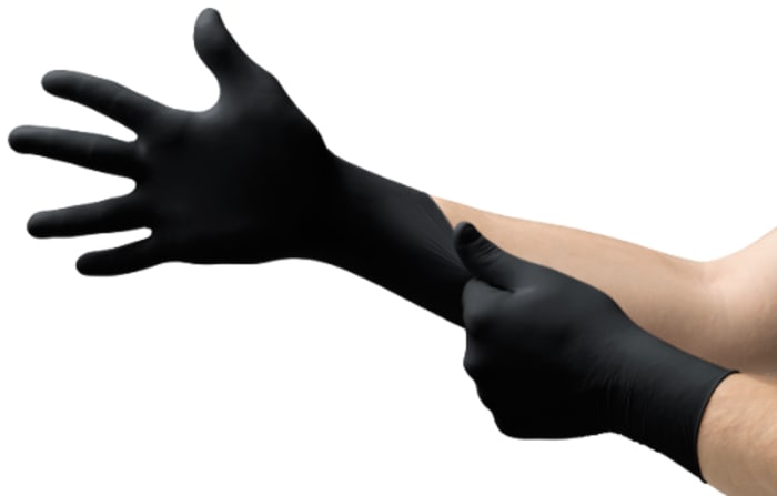 Gants jetables Ansell 93-852 taille 7,5-8, M, Nitrile Non poudrés, x 100 gants