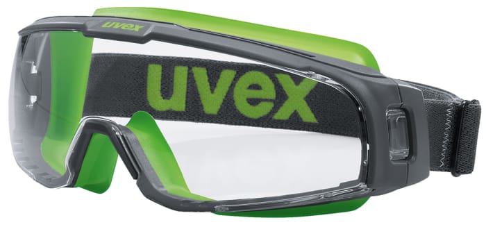 uvex u-sonic, Scratch Resistant Anti-Mist Safety Goggles with Clear Lenses