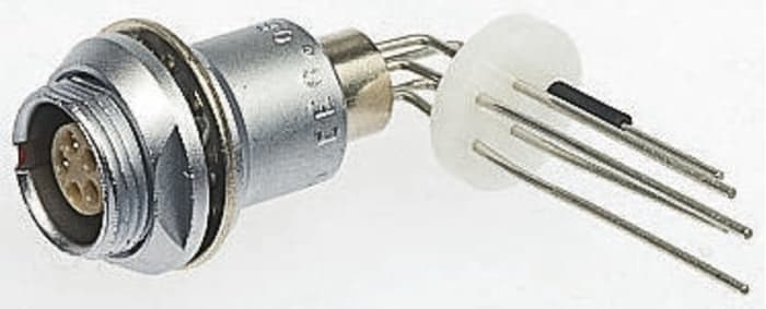 LEMO Circular Connector, 2 Contacts, Panel Mount, Socket, Female, IP50, 0B Series
