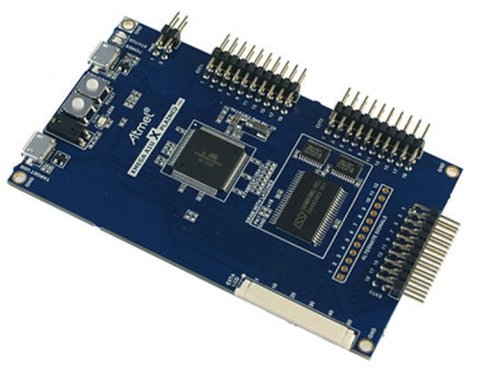 Vyhodnocovací sada, ATxmega128A1U, AVR, MCU, MCU, AVR, XMEGA A1U Xplained Pro, Vyhodnocovací sada