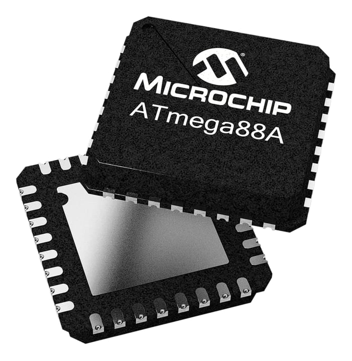 Microchip, 8bit AVR, ATmega Microcontroller, 20MHz, 8 kB Flash, 28-Pin PDIP