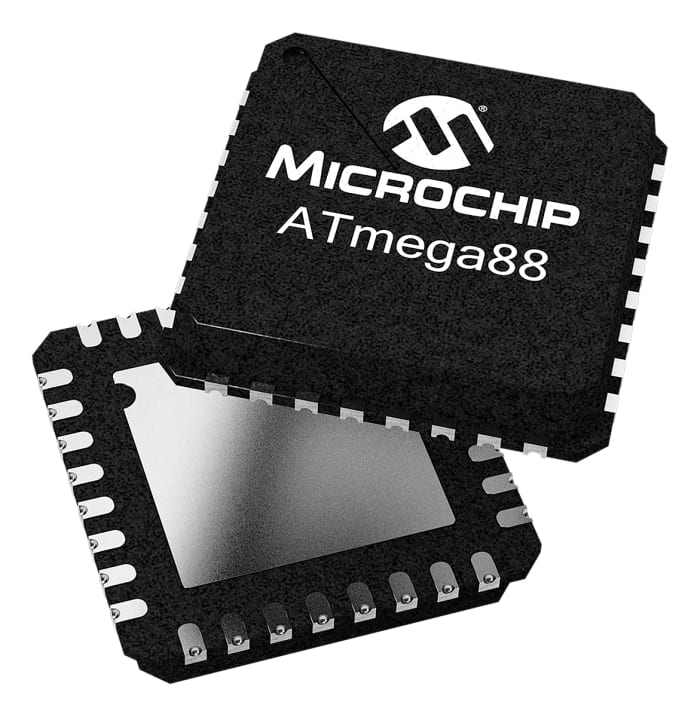 Microchip ATMEGA88PB-AU, 8 bit AVR, ATMEGA88PB Microcontroller, 20 MHz, 8kB FLASH, 32-Pin TQFP