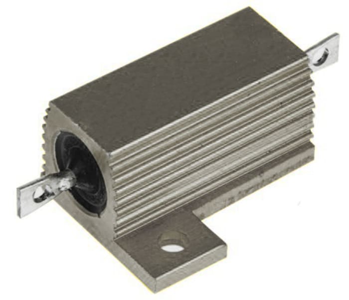 Resistencia de montaje en panel RS PRO, 47Ω ±5% 25W, Con carcasa de aluminio, Axial, Bobinado