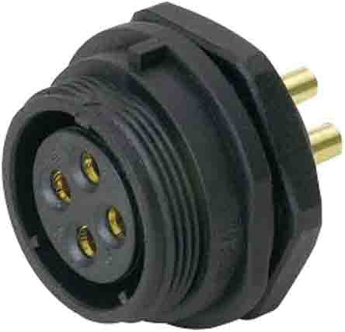 Conector circular RS PRO hembra de 2 vías hembra, Montaje frontal, IP68
