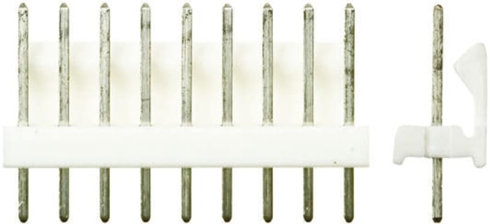 TE Connectivity MTA-100 Series Straight Through Hole PCB Header, 9 Contact(s), 2.54mm Pitch, 1 Row(s)