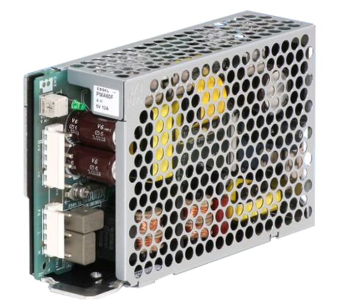 Cosel Switching Power Supply, PMA60F-5-N, 5V dc, 12A, 60W, 1 Output, 85 → 264V ac Input Voltage