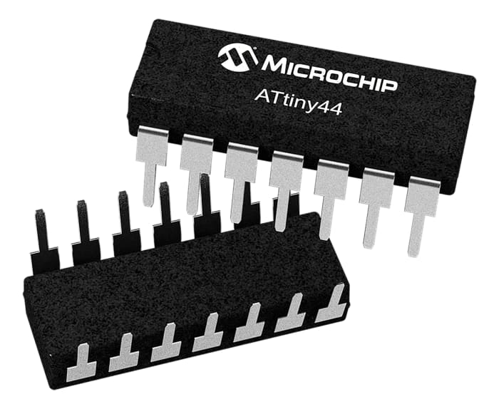 Microchip, 8bit AVR, ATtiny441 Microcontroller, 16MHz, 4 kB Flash, 14-Pin SOIC