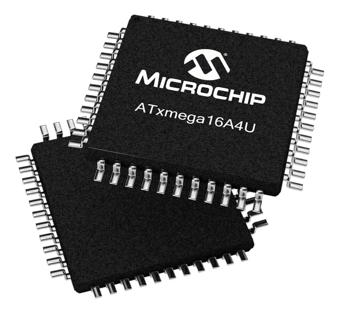 Microchip, 8bit AVR, AVR XMEGA Microcontroller, 32MHz, 16 + 4 kB Flash, 44-Pin TQFP