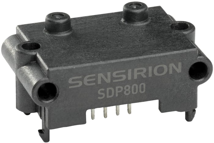 Sensirion Differential Pressure Sensor, +125Pa Operating Max, Manifold Mount, PCB Mount, 4-Pin, 1bar Overload Max
