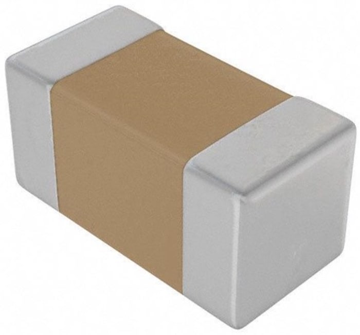 KEMET 100nF Multilayer Ceramic Capacitor MLCC, 50V dc V, ±10% , SMD