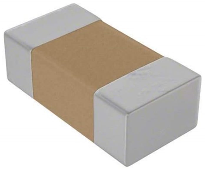 Condensateur céramique multicouche MLCC,  CMS, 1μF, 50V c.c., ±10%, diélectrique : X7R