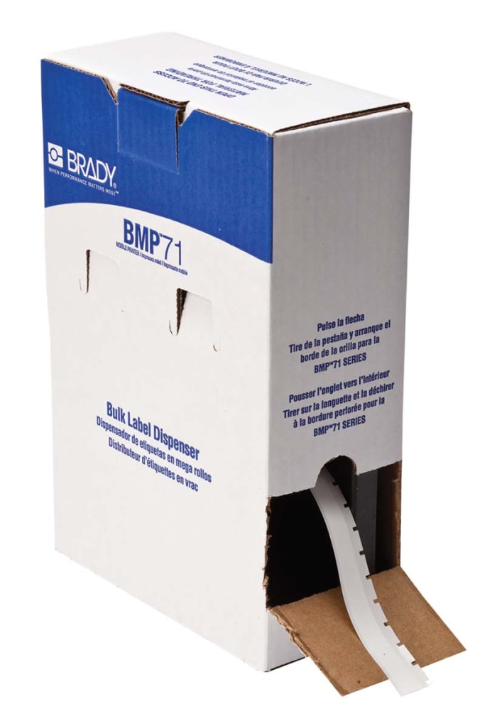 M61C-475-422 Brady | Brady M61C on White Cable Labels, 12.06 ...