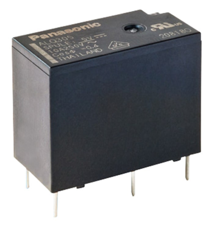 Panasonic PCB Mount Power Relay, 24V dc Coil, 10A Switching Current, SPST