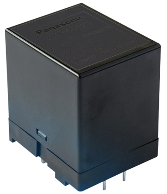 Panasonic PCB Mount Power Relay, 12V dc Coil, 35A Switching Current, DPST