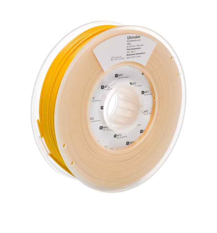 Ultimaker 2.85mm Yellow PLA 3D Printer Filament, 750g