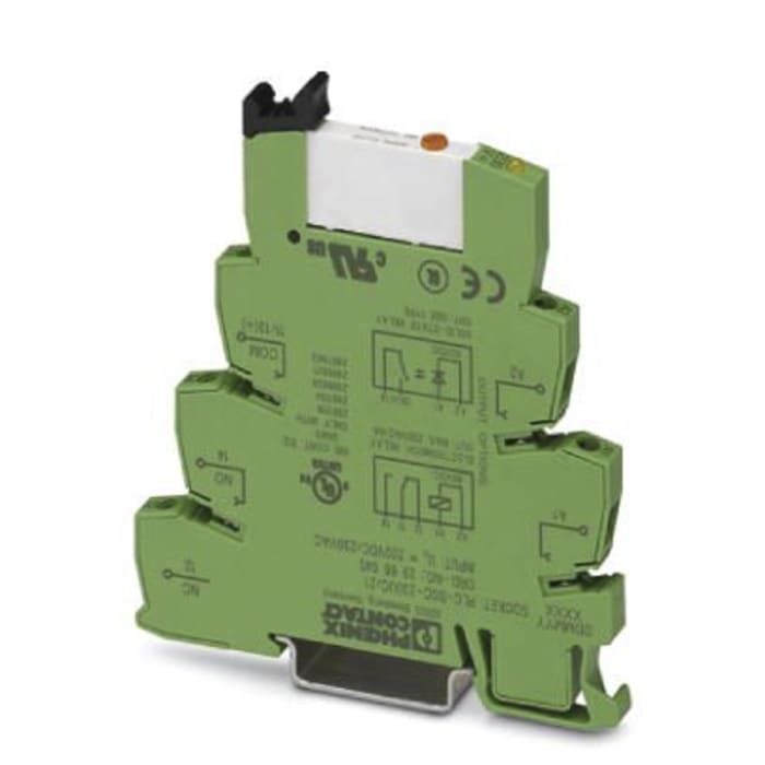 Phoenix Contact PLC-RSC-230UC/21AU/MS Series Interface Relay, DIN Rail Mount, 230V ac/dc Coil, SPDT