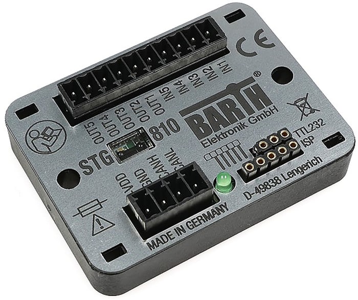 BARTH lococube mini-PLC Series PLC I/O Module for Use with STG-810, 7 → 32 V dc Supply, Digital, PWM, Solid