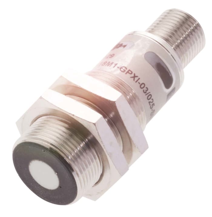 BALLUFF Ultrasonic Barrel-Style Proximity Sensor, M18 x 1, 30 → 350 mm Detection, PNP & NPN Output, 10 →
