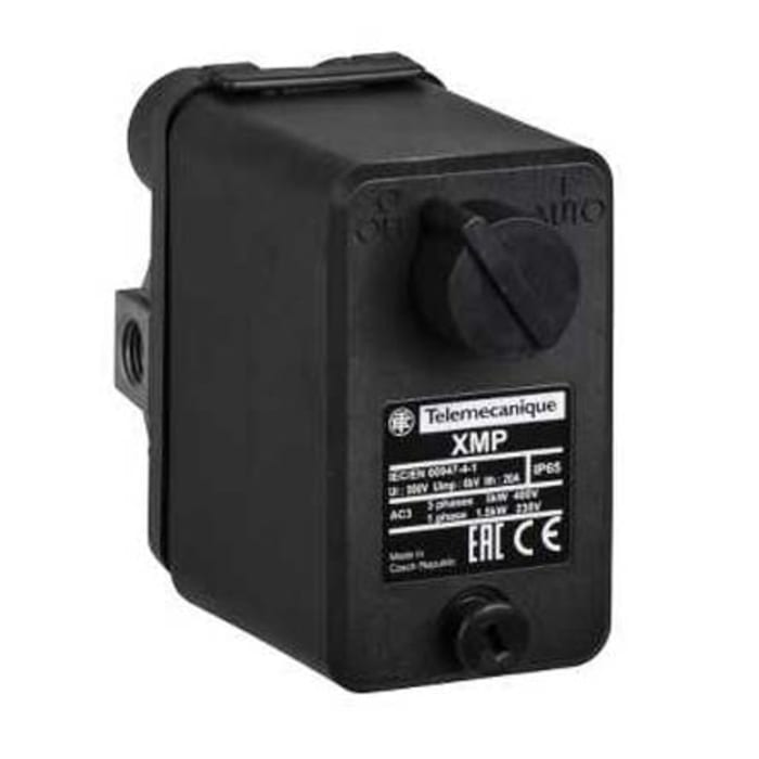 Telemecanique Sensors Pressure Switch, 1.3bar Min, 12bar Max, 2 NC Output