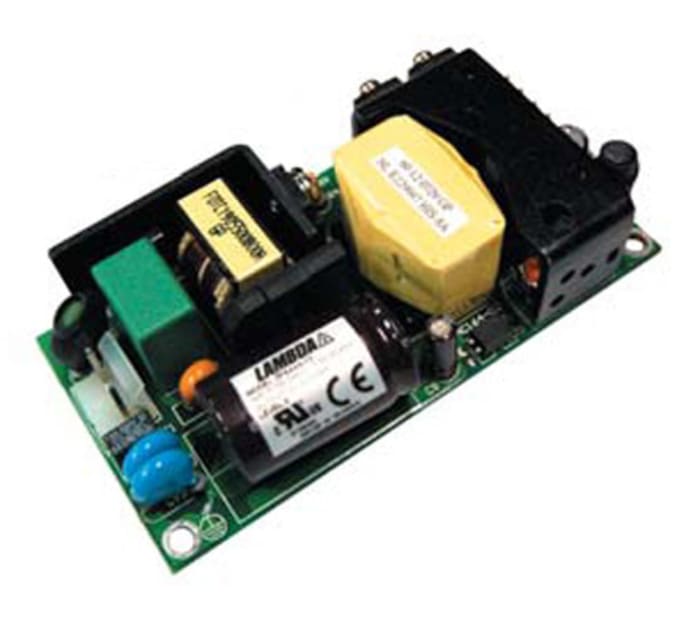 TDK-Lambda Switching Power Supply, ZPSA60-24, 24V dc, 60W, 1 Output, 90 → 264V ac Input Voltage