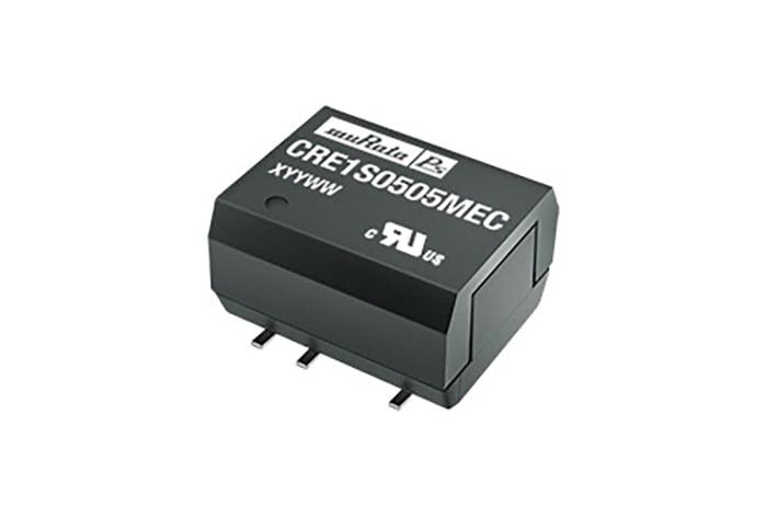 Murata Power Solutions CRE1 DC-DC Converter, 5V dc/ 200mA Output, 4.5 → 5.5 V dc Input, 1W, Surface Mount, +85°C