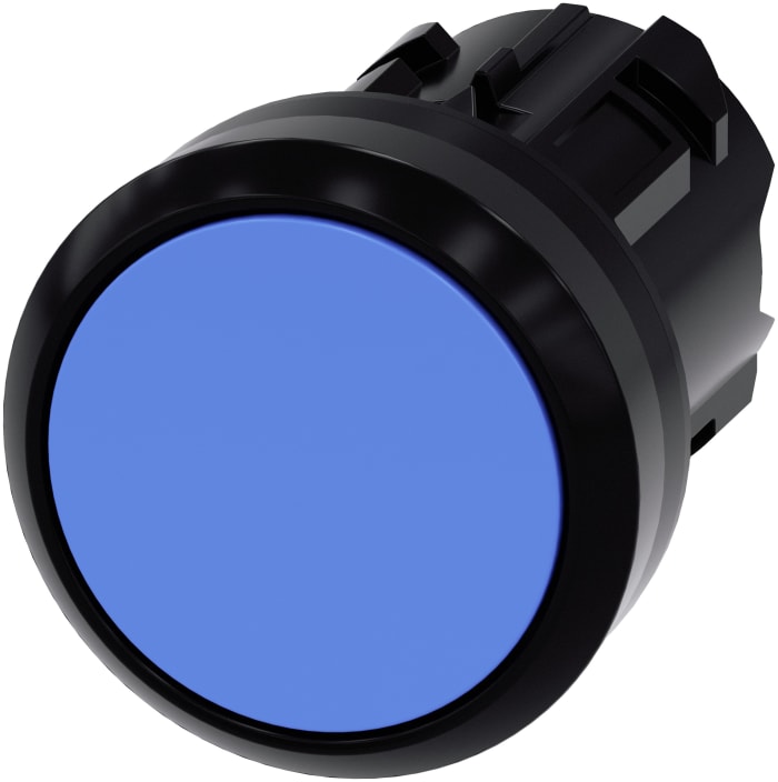 Siemens SIRIUS ACT Series Blue Latching Push Button, 22mm Cutout, IP66, IP67, IP69K