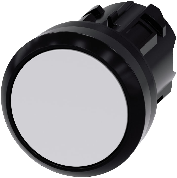 Siemens SIRIUS ACT Series White Latching Push Button, 22mm Cutout, IP66, IP67, IP69K