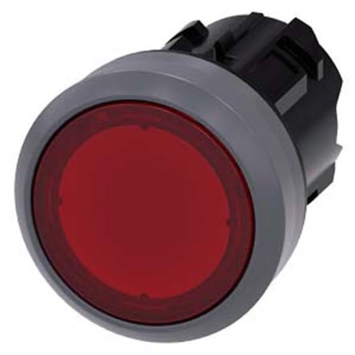 Siemens SIRIUS ACT Series Red Latching Push Button, 22mm Cutout, IP66, IP67, IP69K