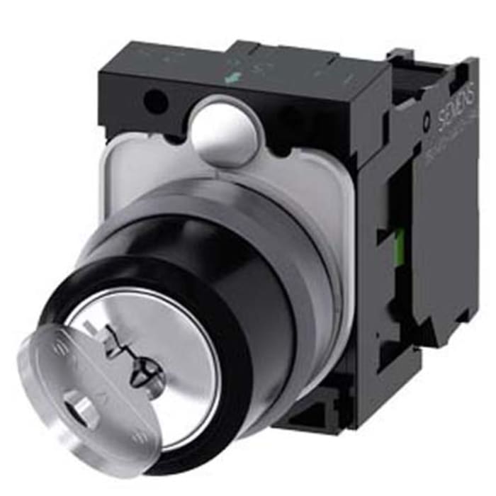 Siemens Key Key Switch - (SPST) 22mm Cutout Diameter 2 Positions