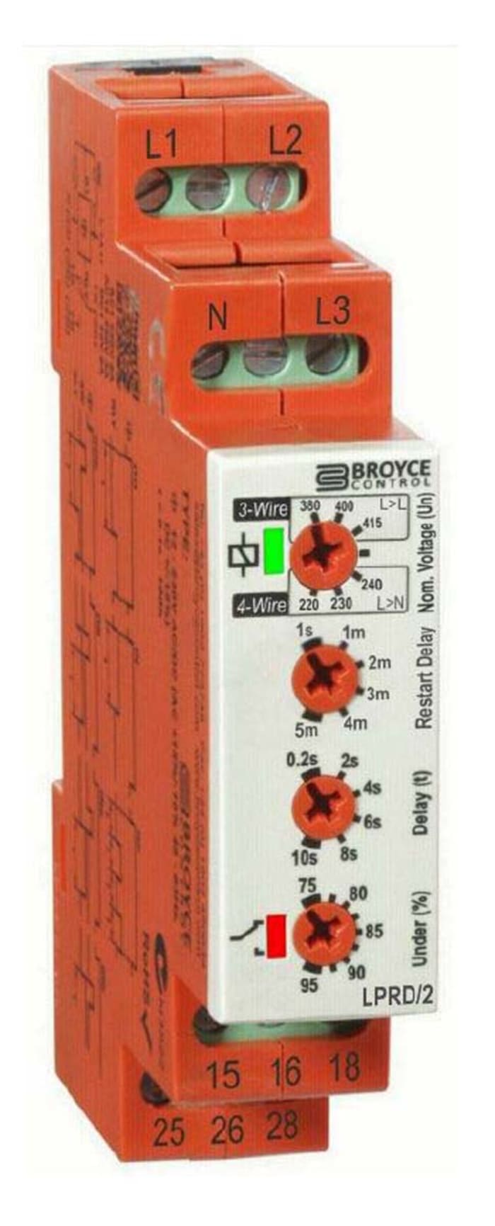LPRD/2 400V Broyce Control Broyce Control Phase, Voltage Monitoring