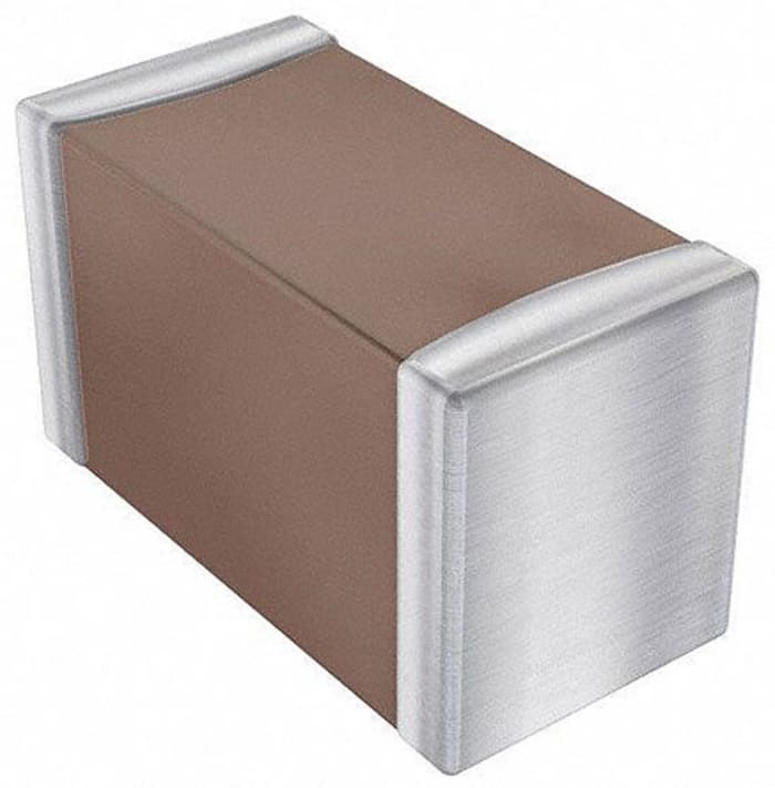 Condensateur céramique multicouche MLCC,  CMS, 220nF, 25V c.c., ±10%, diélectrique : X7R