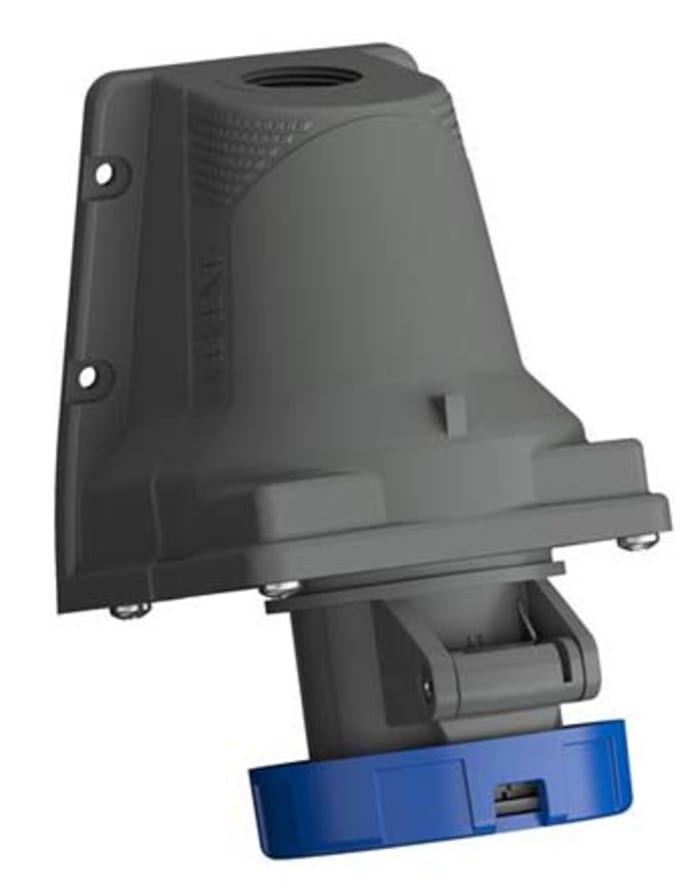 ABB Endüstriyel Fiş / Priz, Priz, 2P+E, 230 V, 32A, Duvara Monte, Mavi, IP67, Easy & Safe Serisi
