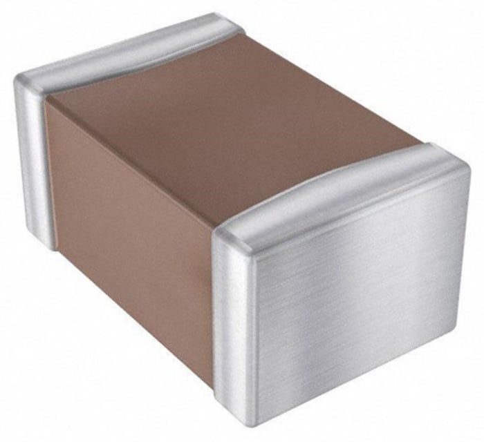 Condensateur céramique multicouche,  CMS, 10nF, 50V c.c.
