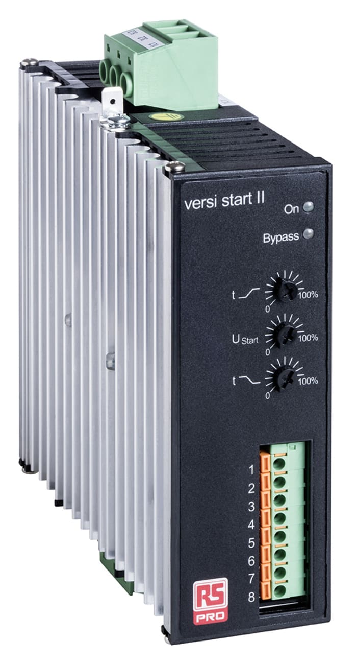 RS PRO Soft Starter, 22 kW, 400 V ac, 2 Phase, IP20