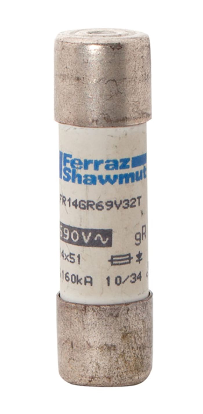 Mersen 32A FF Cartridge Fuse, 14 x 51mm