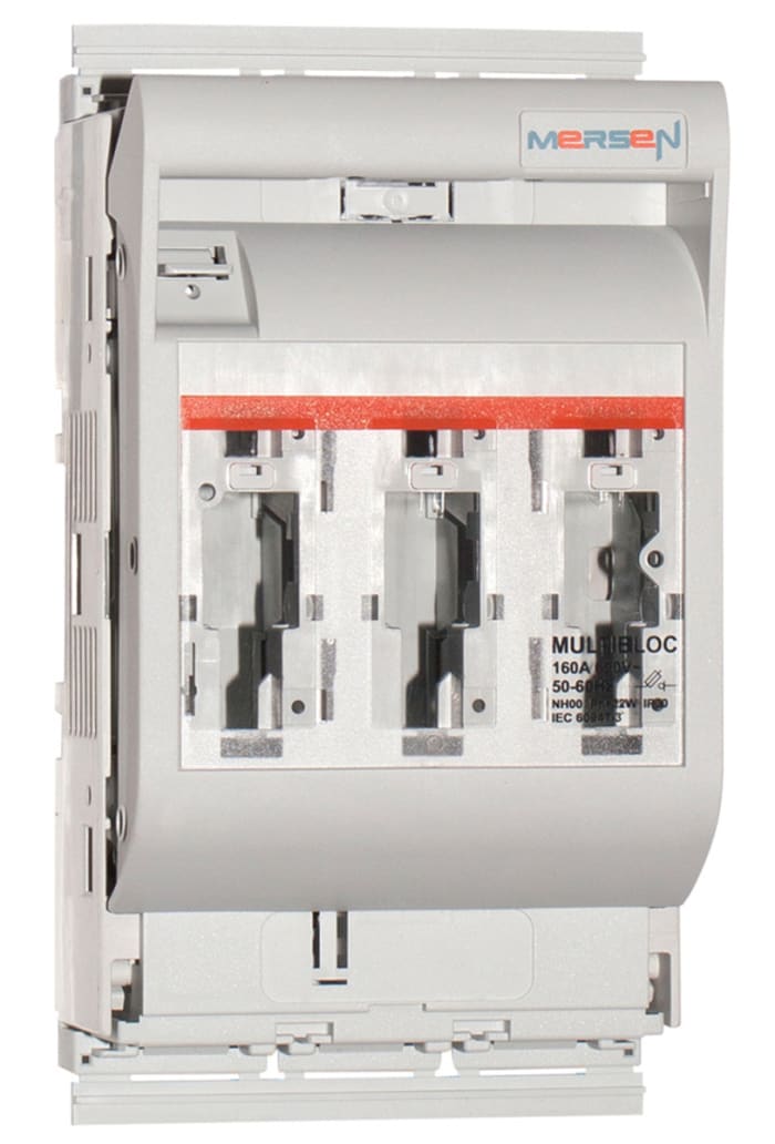 Porte-fusible monté sur rail Mersen 00.ST9 taille 00 160A 690V c.a.