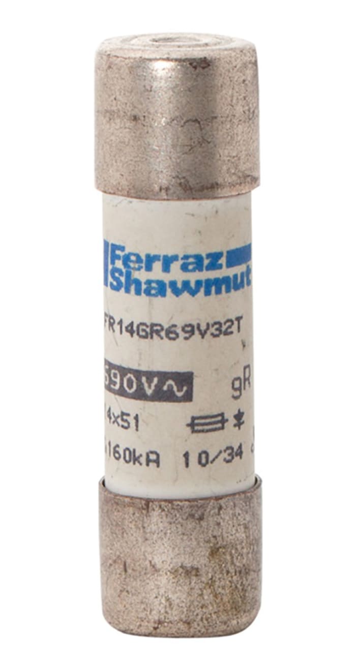 Mersen 32A FF Cartridge Fuse, 14 x 51mm