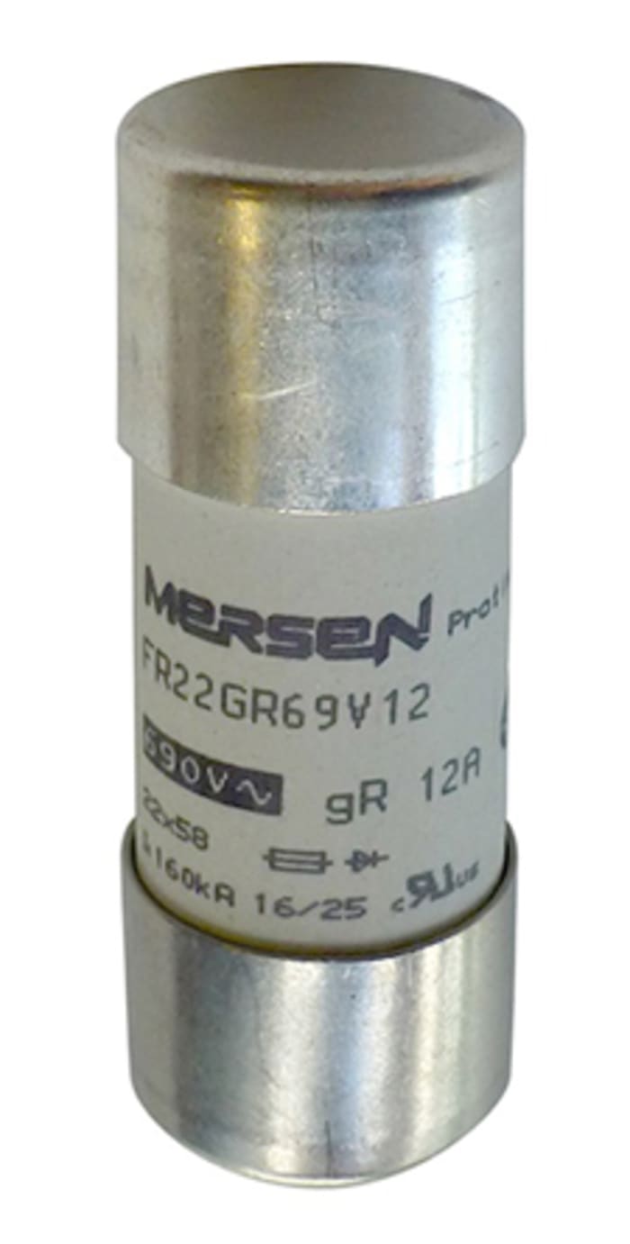 Mersen 100A FF Cartridge Fuse, 22 x 58mm