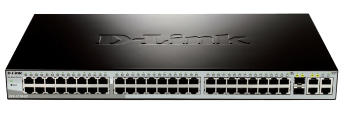 Switch inteligente D-Link para montaje en rack, 52 puertos, 10/100/1000Mbit/s, 48 RJ45, 4 SFP