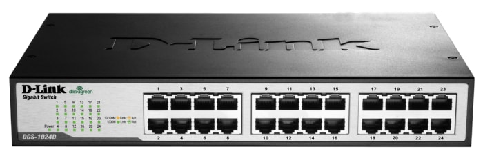D-Link 24-Port Gigabit Unmanaged Desktop Switch, Unmanaged 24 Port Gigabit Switch, UK