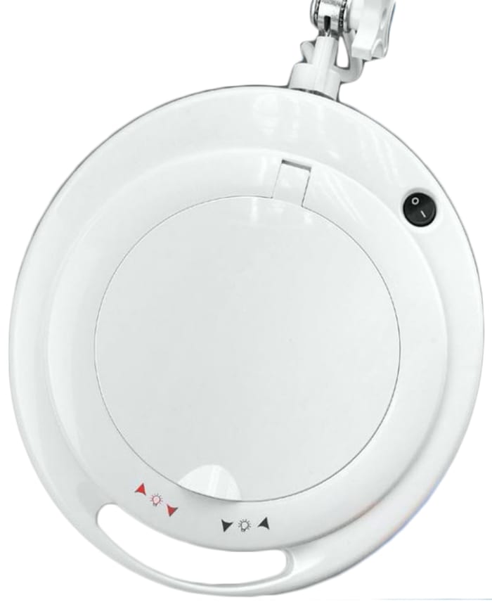 RS PRO LED Magnifying Lamp with Table Clamp Mount, 3 dpt, 5dioptre, 125mm Lens Dia., 125mm Lens
