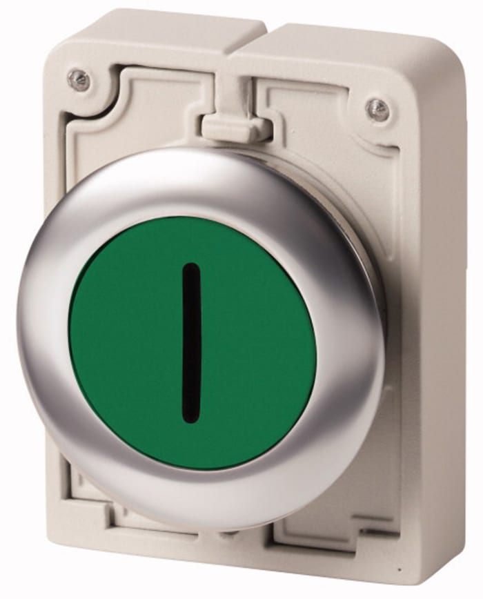 Eaton RMQ Titan M30 Series Green Momentary Push Button, 30mm Cutout, IP67