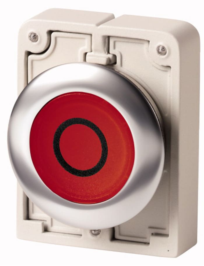 Eaton RMQ Titan M30 Series Red Momentary Push Button, 30mm Cutout, IP67