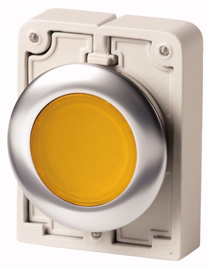 Illumin pushbutton act  30mm flat yel